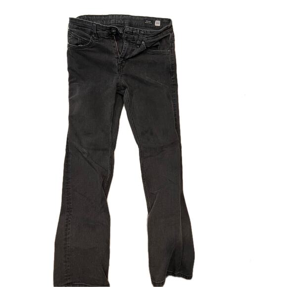 Volcom Solver Modern Straight Leg Black Jeans Mens 30x29 - Picture 1 of 5